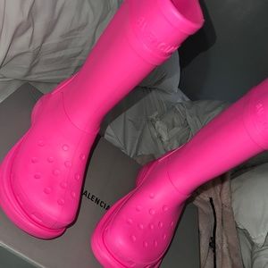 BALENCIAGA CROC BOOTS